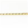 Image 7 : 14k Yellow Gold 17.65 ctw Half Bezel Set Oval Cut Natural Gemstone 6.75" Bracele