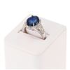 Image 3 : 4.79 ctw Tanzanite and 0.57 ctw Diamond 14K White Gold Ring