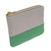 Image 2 : Celine Gray & Green Bicolor Solo Clutch Leather Coin Pouch