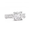 Image 3 : 1.90 ctw CENTER Diamond 18K White Gold Ring (2.22 ctw Diamonds)