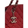 Image 6 : Chanel Red Quilted Patent Bowling Chain Shoulder Bag