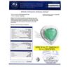 Image 4 : 4.19 ctw Heart Shaped Emerald and 0.76 ctw Diamond Platinum Ring (GIA CERTIFIED)