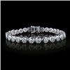 Image 1 : 8.68 ctw Diamond 14K White Gold Tennis Bracelet