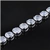 Image 2 : 8.68 ctw Diamond 14K White Gold Tennis Bracelet