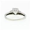 Image 7 : Antique Art Deco Platinum .80 ctw European Diamond Engraved Scroll Engagement Ri