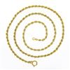 Image 3 : Unisex 14K Yellow Gold 18.5" 2.9mm Polished Solid Rope Link Chain Necklace
