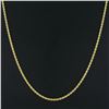 Image 4 : Unisex 14K Yellow Gold 18.5" 2.9mm Polished Solid Rope Link Chain Necklace