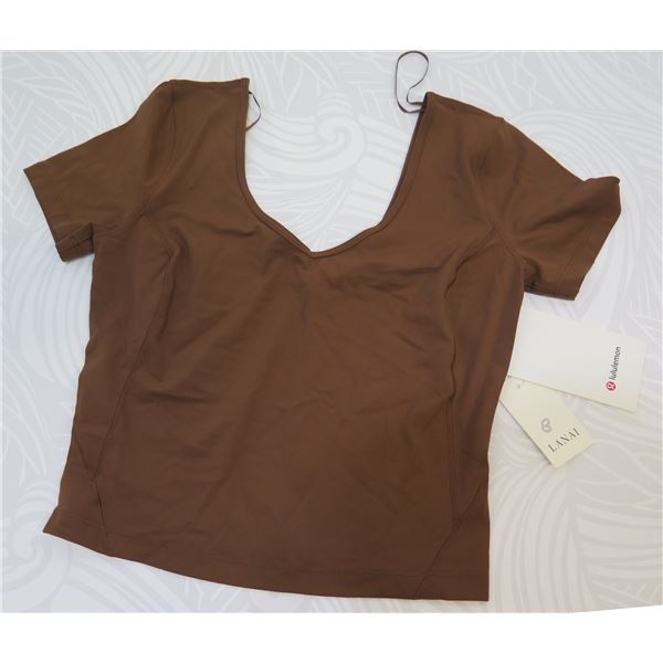 New lululemon Women's Align Tee, Roasted Brown, Size 6