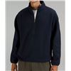 Image 1 : New lululemon Men's Oversize-Fit Fleece Half Zip, Black, Size Small