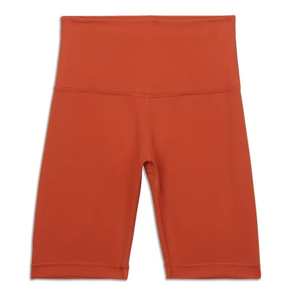 New lululemon Women's Wunder Train High Rise Shorts 8", Orange, Size 2