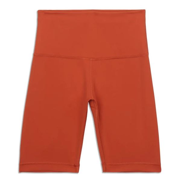 New lululemon Women's Wunder Train High Rise Shorts 8", Orange, Size 8