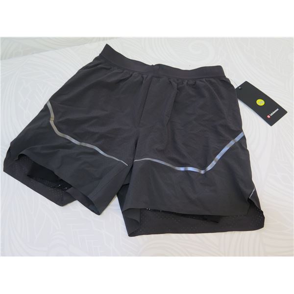 New lululemon Men's Surge Short 6" Lined, *SE Special Edition, Black, Size Medium