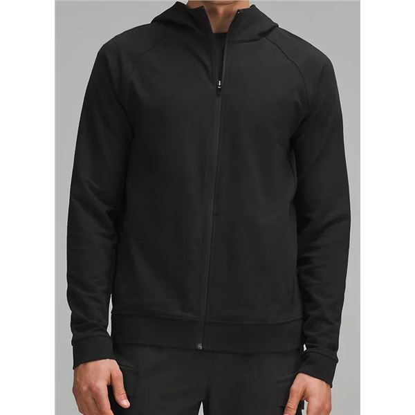 New lululemon Men's City Sweat Full Zip Hoodie, Black, Size XL