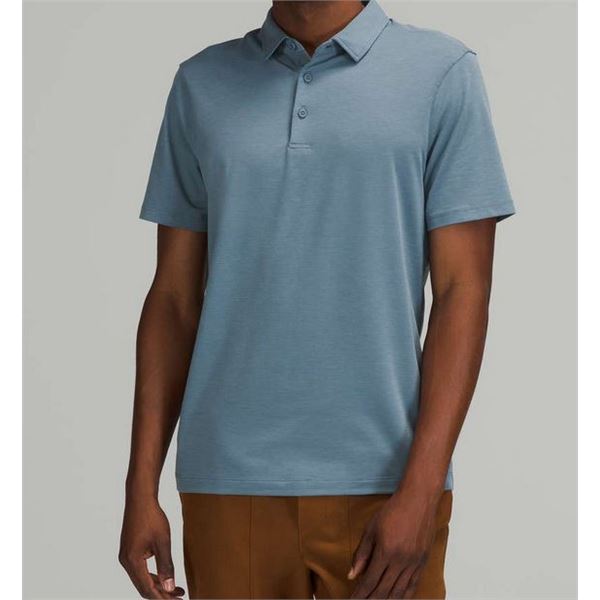 New lululemon Men's Evolution Polo, River Blue, Size Large