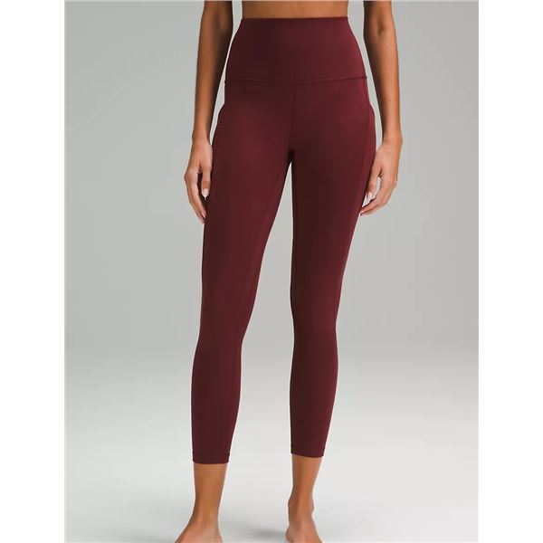 New lululemon Align Pant 25" w/ Pockets, Pomegranate, Size 10