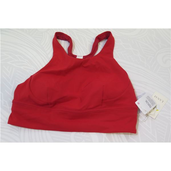 New lululemon Women's Wunder Long Line Bra, Dark Red, Size 6