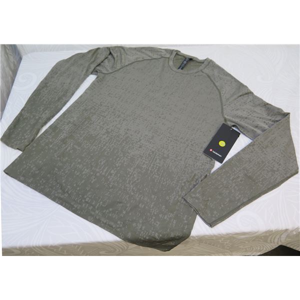 New lululemon Men's Metal Vent Tech Long Sleeve 2.0, Grey, Size Large