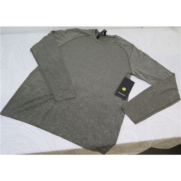 New lululemon Men's Metal Vent Tech Long Sleeve 2.0, Grey, Size XL