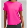 Image 1 : New lululemon Women's High Neck Run and Train Tee, Sonic Pink, Size 10