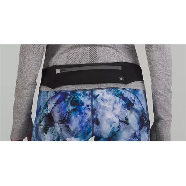 New lululemon Fast and Free Run Belt, Black, Size S/M