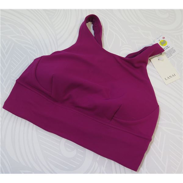 New lululemon Women's Wunder Long Line Bra, Magenta, Size 8