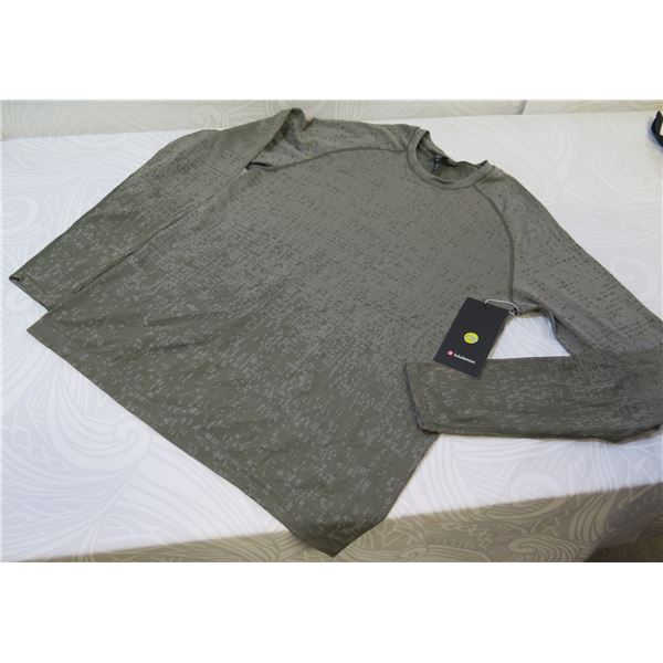 New lululemon Men's Metal Vent Tech Long Sleeve 2.0, Grey, Size Large