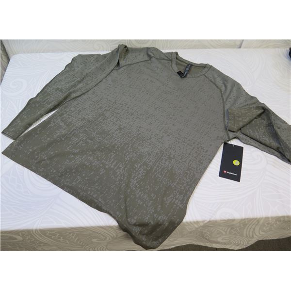 New lululemon Men's Metal Vent Tech Long Sleeve 2.0, Grey, Size XXL