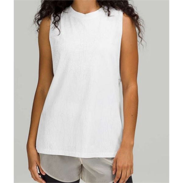 New lululemon Women's  All Yours Tank Thread Dye, White, Size 12
