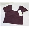 Image 1 : New lululemon Women's Align Tee, Cassis, Size 8