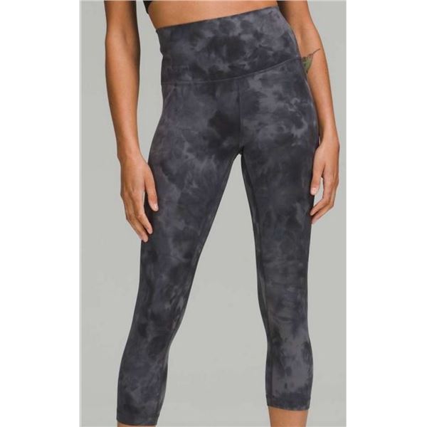 New lululemon Women's Align High Rise Crop 21", Pitch Grey, Size 6