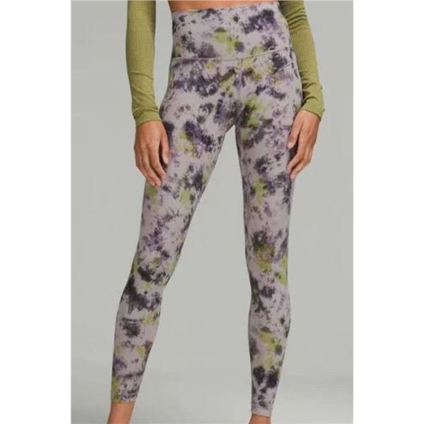 New lululemon LW5DMSS Women's Align High Rise Mauve Tie Dye Pant 25", Size 6