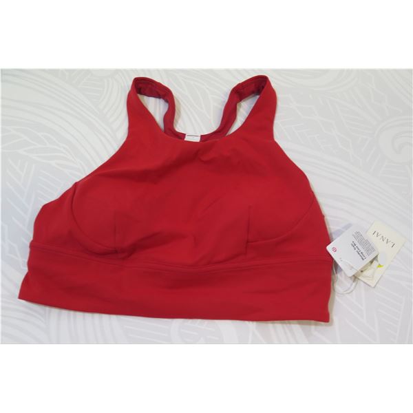 New lululemon Women's Wunder Long Line Bra, Dark Red, Size 12