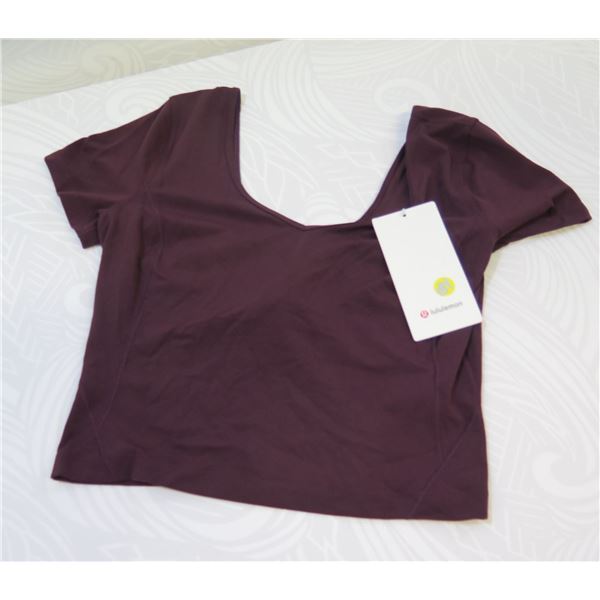 New lululemon Women's Align Tee, Cassis, Size 6