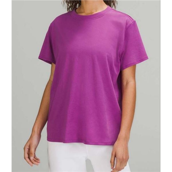 New lululemon Women's All Yours Tee, Vivid Plum, Size 8