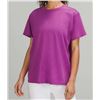 Image 1 : New lululemon LW3ES5S Women's All Yours Tee, Vivid Plum, Size 6