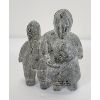 Image 4 : "MOTHER W/ SON & A BABY IN HER HOOD" BY UNK - GRAY STONE 