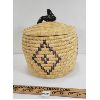 Image 2 : GRASS BASKET W/ SEAL FINIAL BY ANNIE TAKATAK