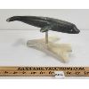 Image 2 : WHALE W/ STAND BY JOE KILOONIK - STONE W/ ANTLER
