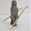 Image 4 : "HUNTER W/ HARPOON & SPEAR" BY UNK - STONE W/ WOOD