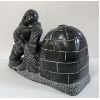 Image 4 : IGLOO SCENE BY AISA AUPALUKTUK - STONE