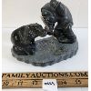 Image 6 : "INUK & DOG CUTTING HOLE IN ICE" BY JOHNNY ACULIAK - STONE 