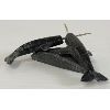Image 2 : PAIR OF NARWHALS BY SIVUARAPIK - STONE W/ CARIBOU ANTLER