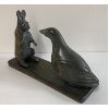 Image 2 : "RAVEN & RABBIT" BY PHILIP QAMINIRO - STONE