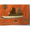 Image 3 : HAND-WOVEN WALL HANGING BY AWALOO OTAK - DUFFLE, FELT & FLOSS