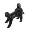 Image 1 : TWO CHILDREN PLAYING - STONE - SIGNED