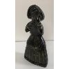 Image 2 : STONE CARVED GIRL W/ HOOD - SIGNED(?)
