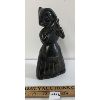 Image 3 : STONE CARVED GIRL W/ HOOD - SIGNED(?)