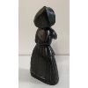 Image 6 : STONE CARVED GIRL W/ HOOD - SIGNED(?)