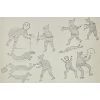 Image 3 : LOT OF 2 - PENCIL ON PAPER BY KIAKSHUK - CAPE DORSET - DEC 2000 