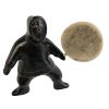 Image 1 : INUK DRUMMER - STONE W/ ANTLER
